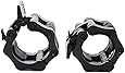 Clout Fitness Quick Release Pair of Locking 2" Olympic Size Barbell Clamp Collar Great for Pro Training by