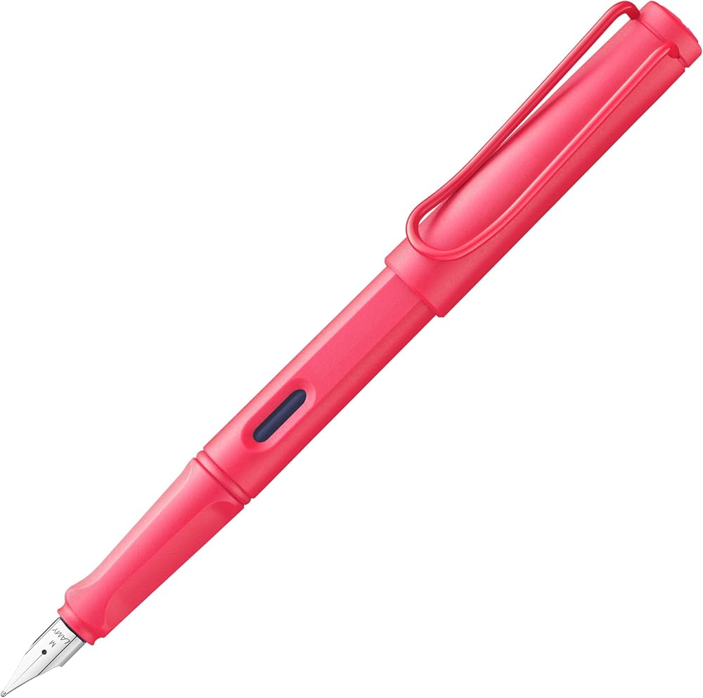 LAMY Safari Sunset Fountain Pen EF Nib Ergonomic Grip Blue Cartridge