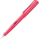 LAMY Safari Sunset Fountain Pen EF Nib Ergonomic Grip Blue Cartridge