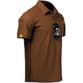 SCODI Mens Polo Shirts Performance Short Sleeve Tactical Shirts Athletic Golf Shirt for Men Daily Casual Collared T-Shirt