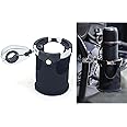 RUNNING PANTHER Motorcycle Cup Holder, 22MM 25MM 32MM Caliber Handlebar Universal Water Bottle Drink Cup Basket Holders with 360°Swivel Ball for Harley/Car/Bike/Kayak/ATV/UTV/Boat/Canoe/Scooter/Walker
