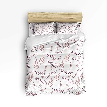 Kids Furniture Decor Storage Leaves Decor Duvet Cover Set