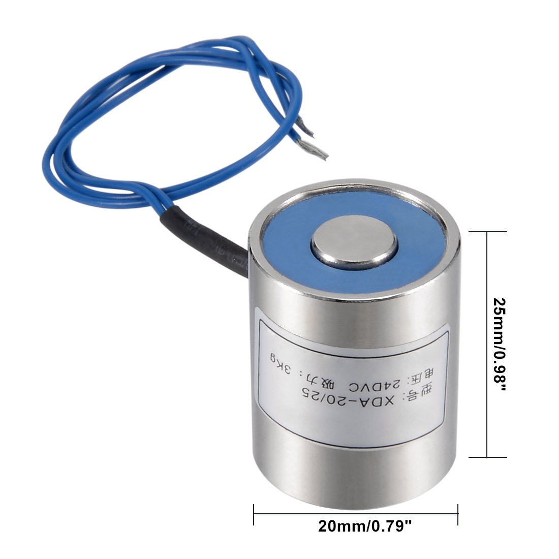 uxcell 80x38mm DC12V 1000N Electric Sucking Disc Solenoid Lift Holding Electromagnet