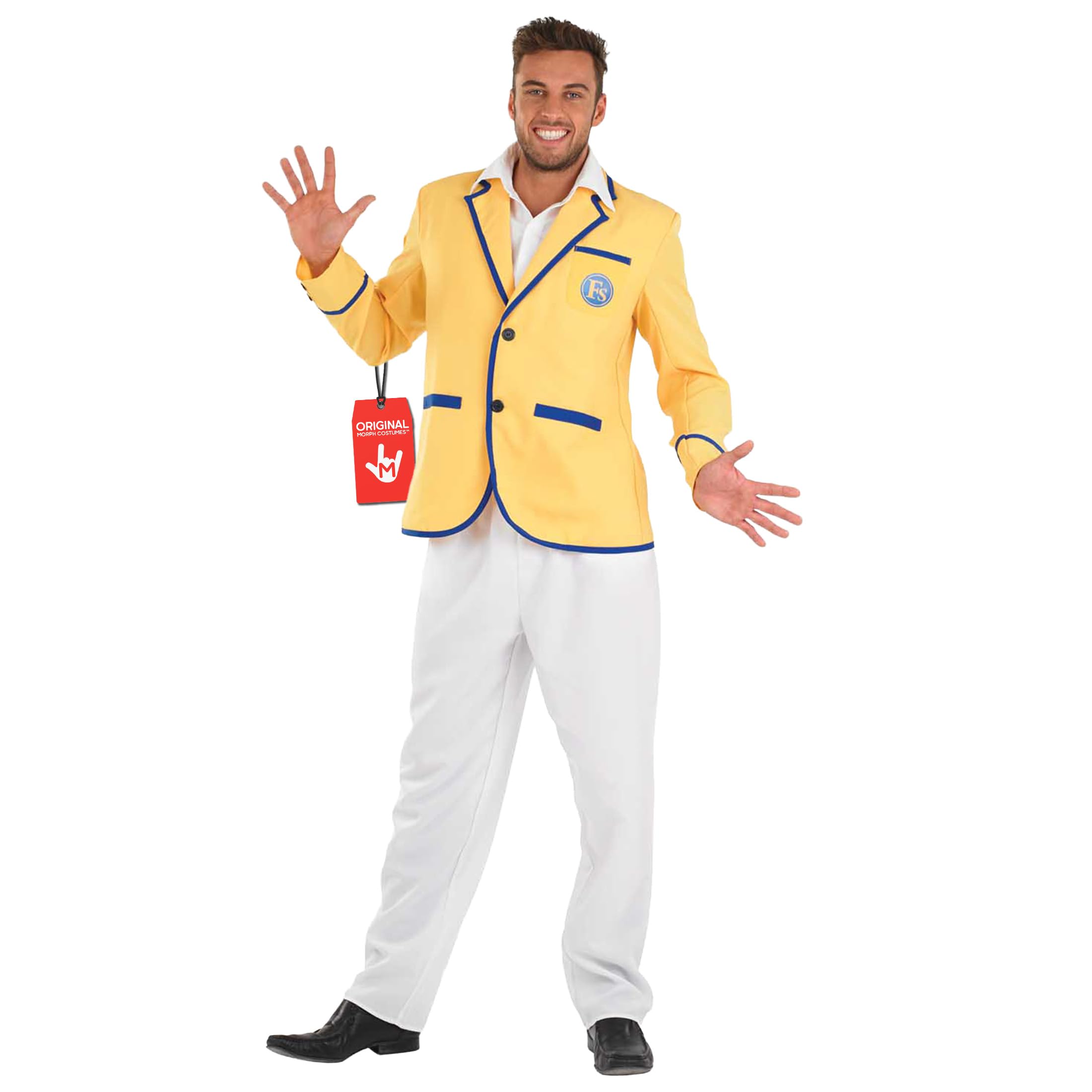 Fun Shack Mens Holiday Camp Fancy Dress Costume, 80s Fancy Dress Men, 80s Costume Men, Halloween Costumes For Men Medium