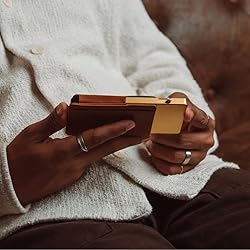 Double Oak Essentials SLIM Leather Pop-up Wallet