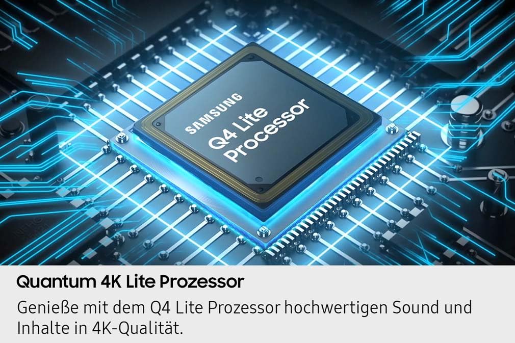 Samsung QLED 4K Q6FA 55 Zoll (138 cm) UHD Fernseher, 100% Farbvolumen für satte Farben, Quantum HDR, 4K Upscaling, Knox Security, Kostenlos 900 Sender TV Plus 8