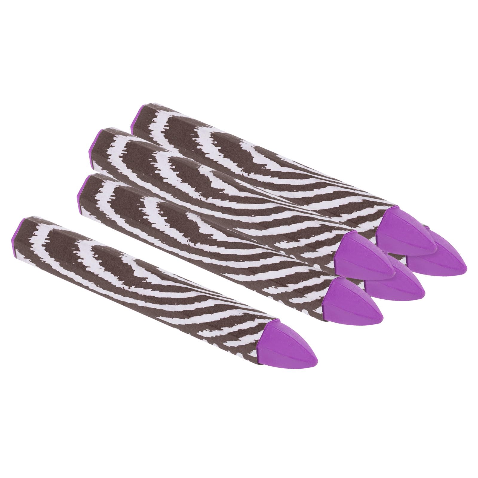 PATIKIL Lumber Marking Crayons, 6 Pack 4"x0.55" Hex Wax Tire Marker Crayons Purple