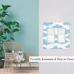 Pznen Light Switch Covers, Big Floating Clouds