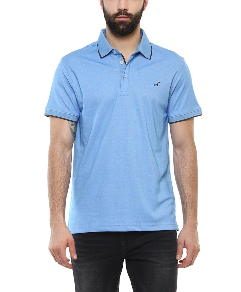american crew men's cotton polo(blue)