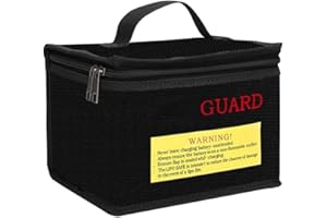 HanOaki Flame Retardant Battery Safety Bag for Lithium Polymer Batteries, Explosion Resistant Storage for FPV Drones and Cars