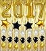 2017 Graduation Balloons Decorations Grad Gold Foil Latex Metallic Fringe Curtains - Party Supplies Ornaments