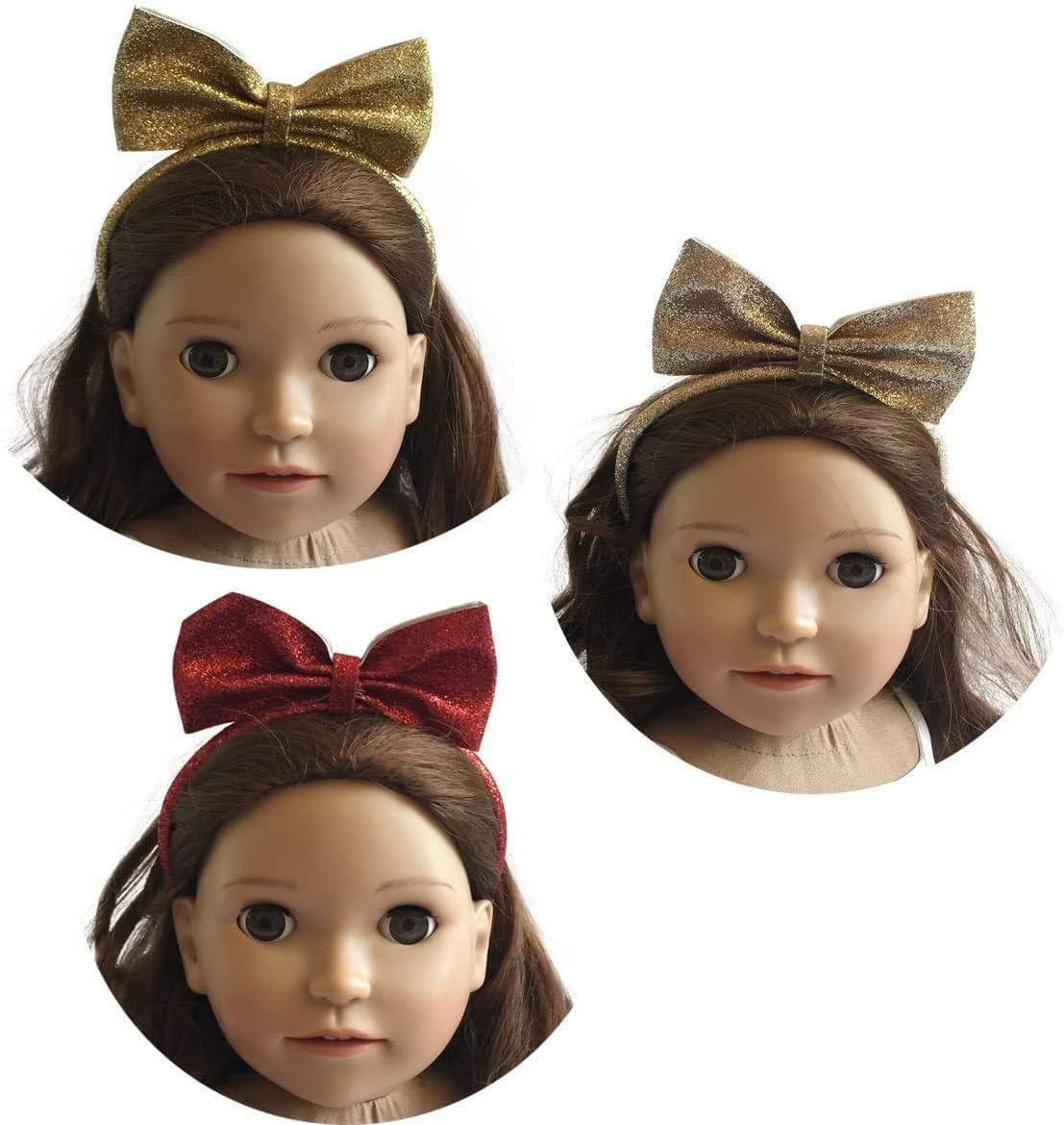18 doll headbands