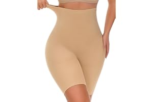 Yeblues Tummy Control Shapewear, High Waisted Shapewear Shorts for Women, Seamless Comfy Body Shaper Underwear Girdle