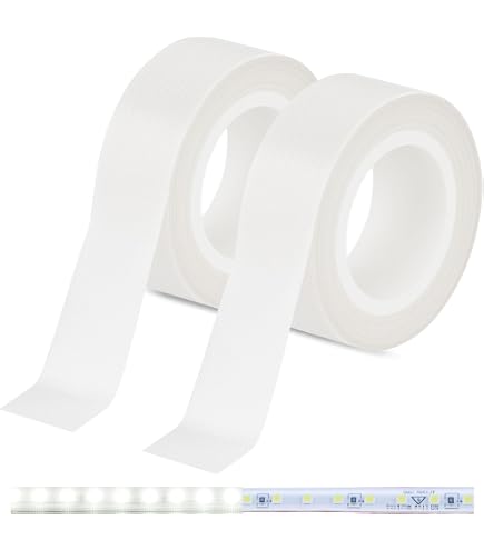 Transparent Vinyl Tape with Self-Adhesive. (1/2 inch x 50 ft, Blue
