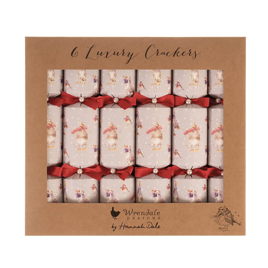 Wrendale Designs by Hannah Dale - Christmas Scarves - Luxury Christmas Crackers - Set of 6