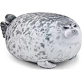 LUXSIT 23.8 Inch Chubby Blob Seal Pillow, Large Seal Plush Pillow, Soft and Cute Seal Stuffed Animal Toy for Kids and Adults, Great Gift Idea for Christmas, Birthdays and Anniversaries