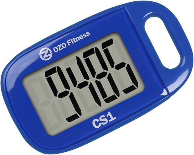CS1 Easy Pedometer for Walking. Large Display Step Counter with Lanyard