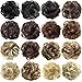 FESHFEN Scrunchy Scrunchies Synthetic Hair Bun Updo Hair Pieces Ponytail Hair Extensions Wavy Curly Messy Hair Bun Extensions Donut Hair Chignons Piece Wig