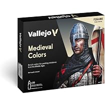 Amazon.com: Vallejo - Model Color Medieval Colors Set | Modeling ...