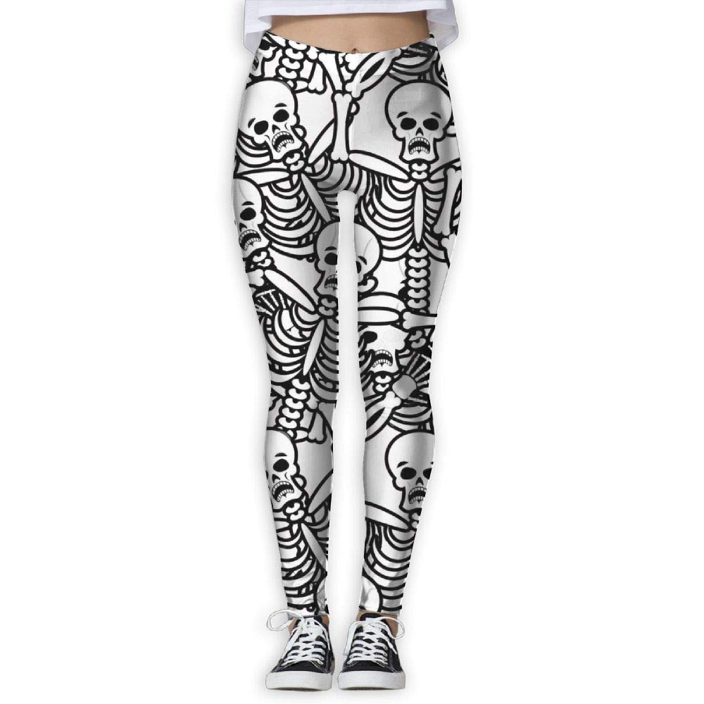 skeleton running leggings