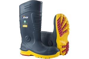 CSA Approved Safety Boots - Steel Toe Waterproof PU Rubber Work Boots ASTM F2413-24 Acid & Oil Resistant