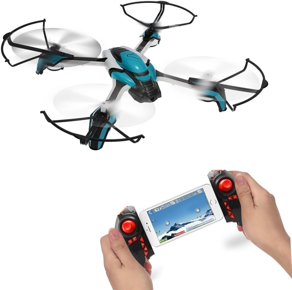 TM USA Kai DENG K80C Pantonma RC Drone Quadcopter 5 MP Camera, Altitude Hold, Headless Mode, Easy Beginners (Pantonma 5 MP Camera SD Card) Blue Color