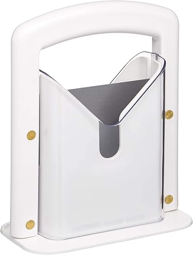 Hoan The Original Bagel Guillotine Universal Slicer, 9.25-Inch, White ("""01 Count (White))