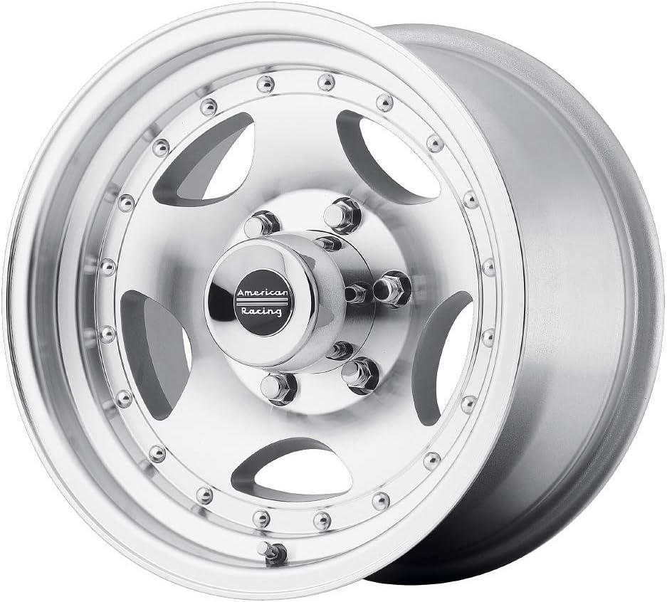 AMERICAN RACING AR23 MACHINED W/CLEAR COAT AR23 16x7 8x165.10 MACHINED W/CLEAR COAT (-6 mm) Wheel Tire