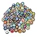 Soleebee BL001 Mixed Random 18mm Aluminum Glass Insight Guides Snap Button Jewelry Charms DIY Accessories (Pack of 20)