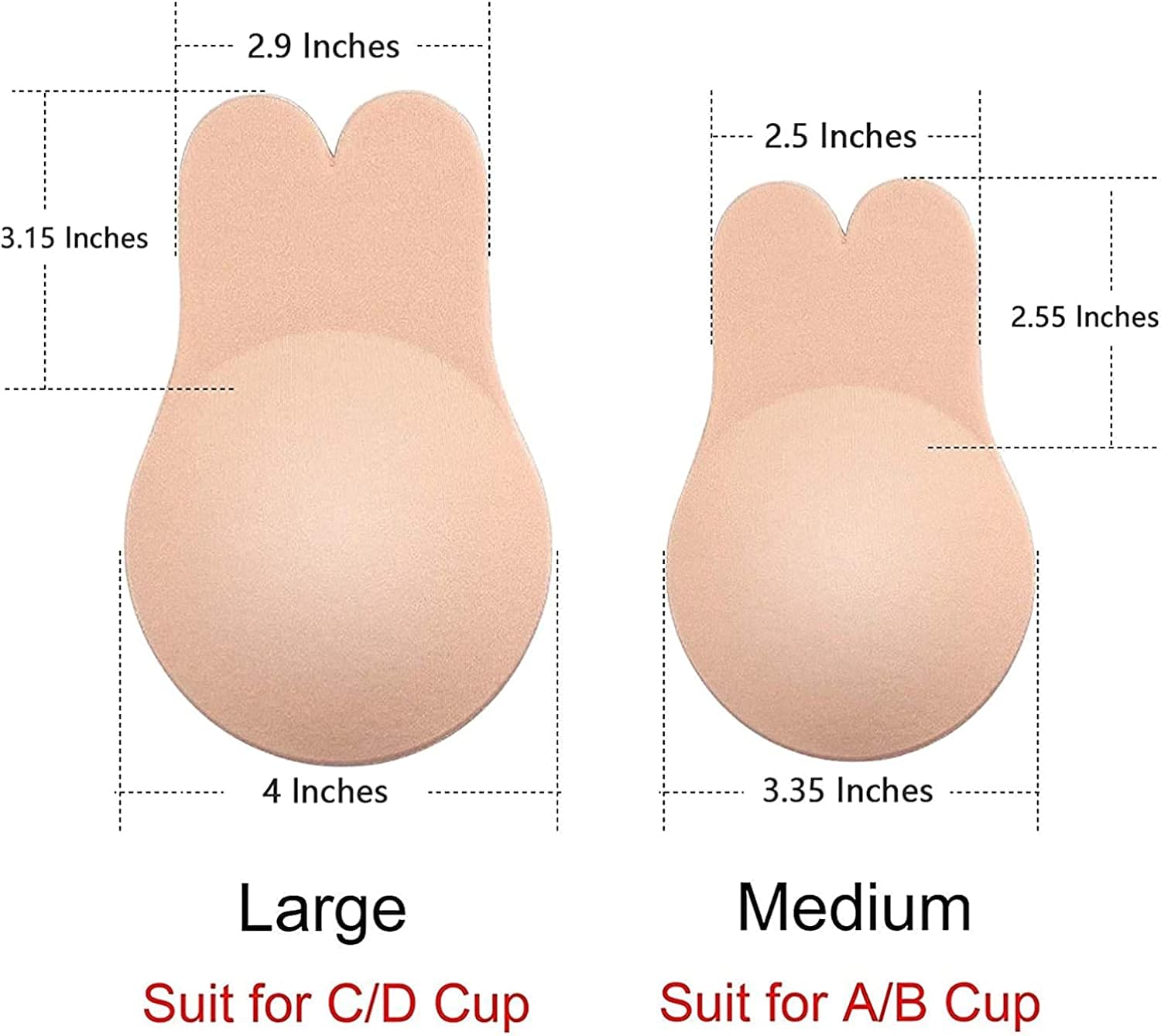 2 Pairs Breast Lift Nipple Covers, Adhesive Bra Instant Breast Lift Silicone Covers Pasties Tape at  Women’s Clothing store