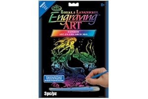 ROYAL & LANGNICKEL Royal Brush Manufacturing FOIL ENGRAVING ART MERMAID, us:one size
