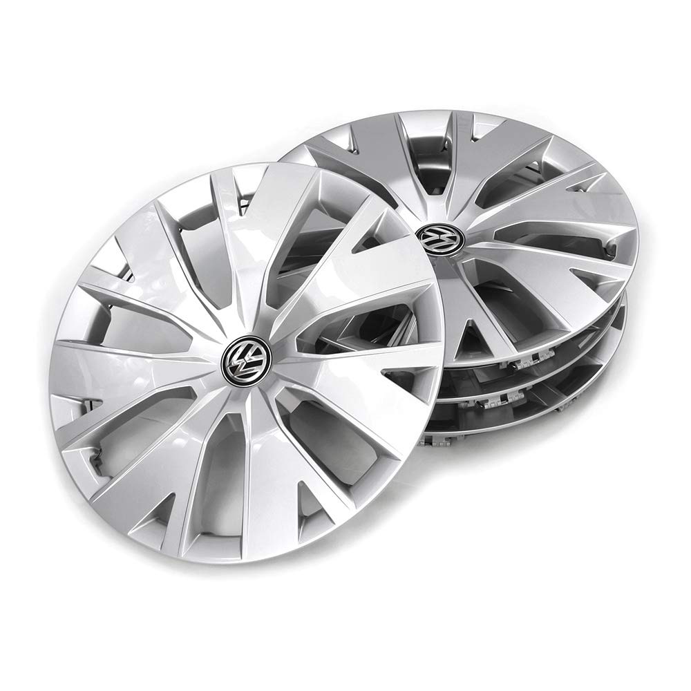 Volkswagen 2GM071456 Wheel Trims Set of 4 Steel Rims 16 Inches Brilliant Silver