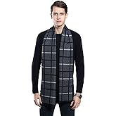 Mens Scarves Winter Warm Fashion Formal Classic Long Soft Scarf for Men Holiday Gift