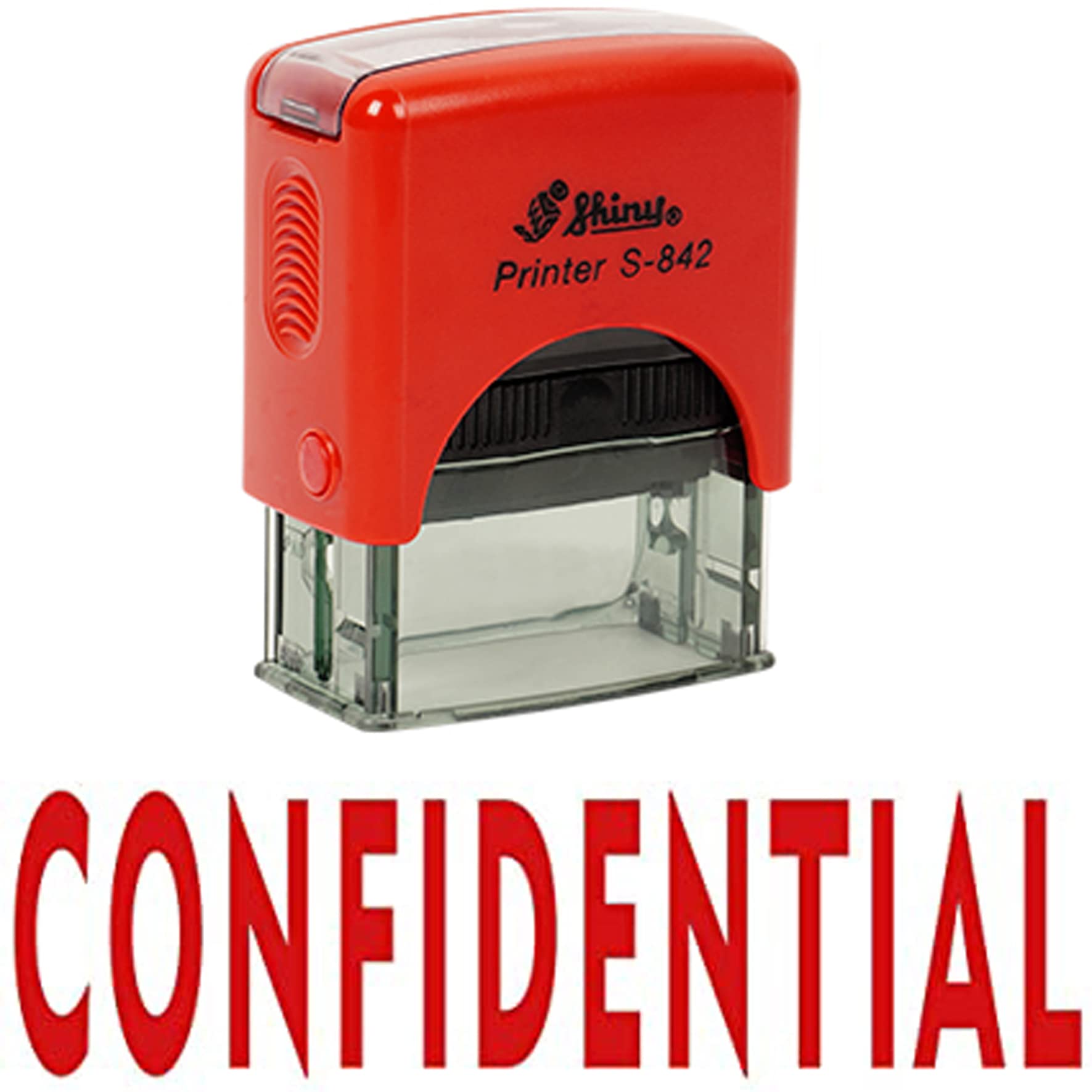 Printtoo Confidential Self Inking Rubber Stamp Custom Shiny Office Stationary Stamp