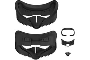 DTianSir VR Facial Interface for Meta Oculus Quest 3,Removable Face Interface Bracket,VR Accessories Set with Face Pad Replacement for Quest 3,Anti-Leakage Nose Pad