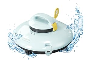 LYDSTO Cordless Robotic Pool Cleaner - Automatic Pool Vacuum for Above Ground Pool -Water Sensor Tech- Dual-Drive Motors,Rechargeable Battery,Ideal for All Flat Bottom Pools Up to 42 Feet