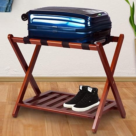 Amazon Com Misc Walnut Brown Hotel Luggage Rack For Guest