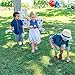 Voucchi 4 in 1 Outdoor Games for Kids, Potato Sack Race, Egg & Spoon Race, 3 Legged Race & Bean Bag Toss, Backyard Party & Picnic Fun for All