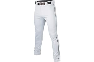 Easton Men's Rival+ Baseball Pants | Full Length Semi-Relaxed Fit | Adult Sizes | Piped | Multiple Colors