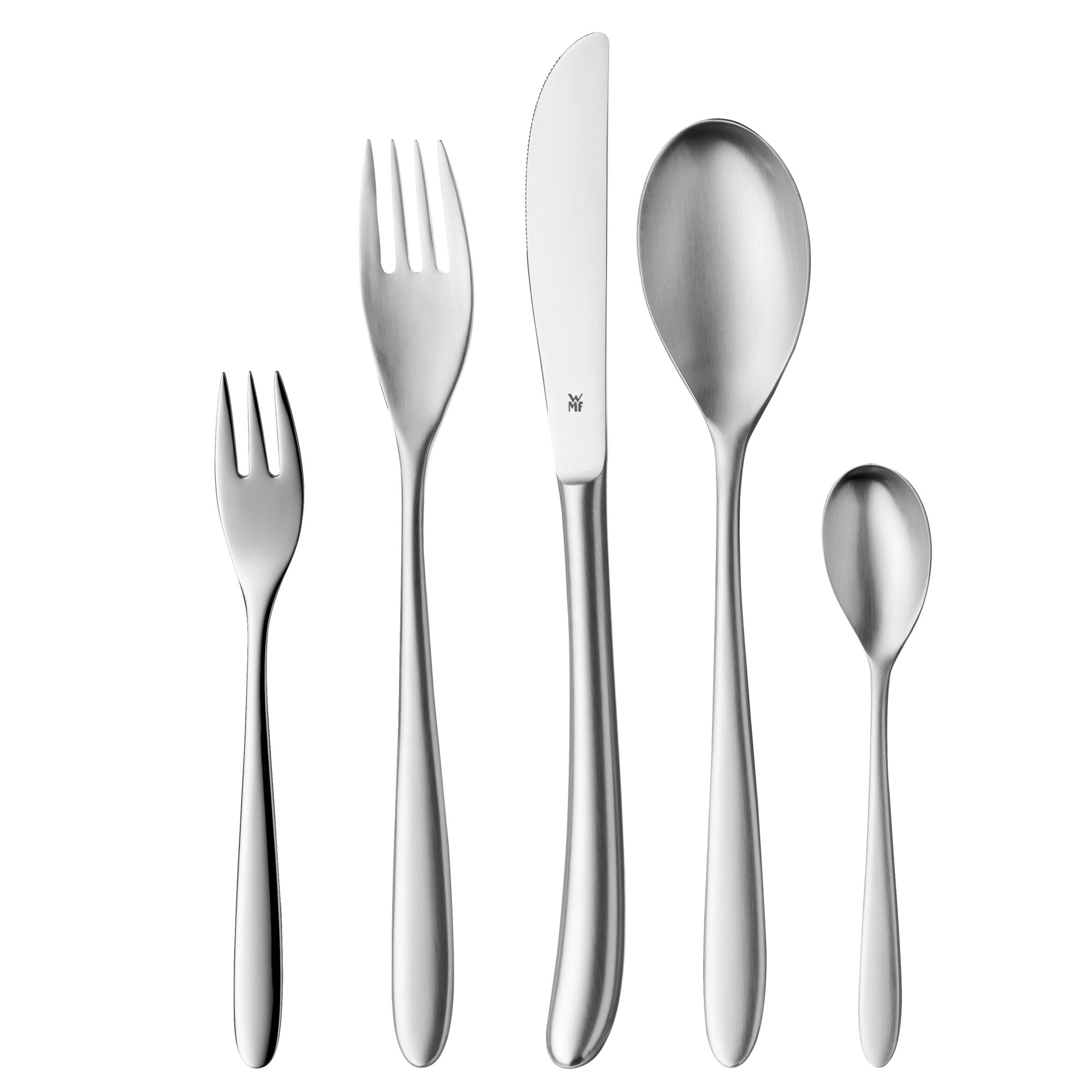 WMF Cutlery Set 30-Piece for 6 People Silk Cromargan 18/10 Stainless Steel Polished