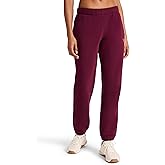 Reebok Womens Rhinestone Jogger, Standard Fit, 30” Inseam, Midweight Cotton-Poly Fabric