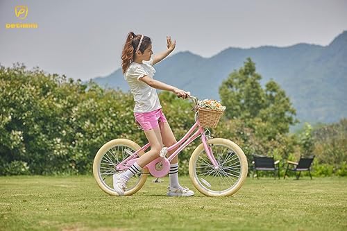 Petimini 20 Inch Girls Bike for Age Years Old Big Kids