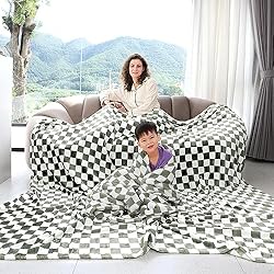 Warm Blanket Soft Cozy Throw Blanket Checkered