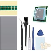 40x80mm PTM7950 Thermal Pad for PS5 Steam Deck Computer Laptop CPU GPU SSD Phase Change Heatsink Heat Resistant Cooling Conductive Pads Accessories