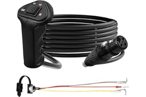 GMURA 3-Pin Female Winch Hand Remote Controller Fit for 12000LB Winch ATV UTV Trailer, with 3Pin Male Plug Control Socket