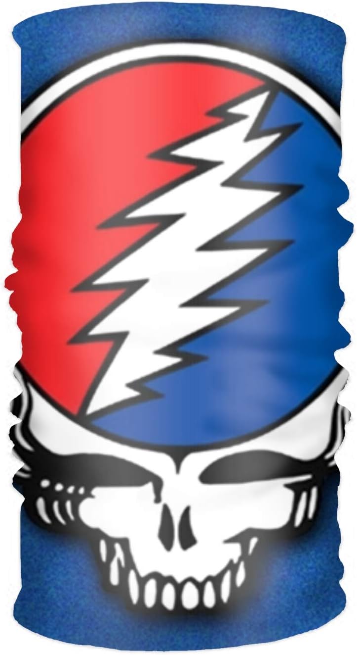 Head Wrap - Grateful Dead Steal Your Face Head Wrap Hair Scarf Tie Color