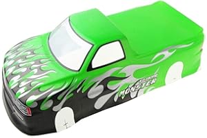 Manrock 1/10 Scale RC Painted Drift Racing Touring Onroad Car Body Shell for Pick Up Truck T-10 Green
