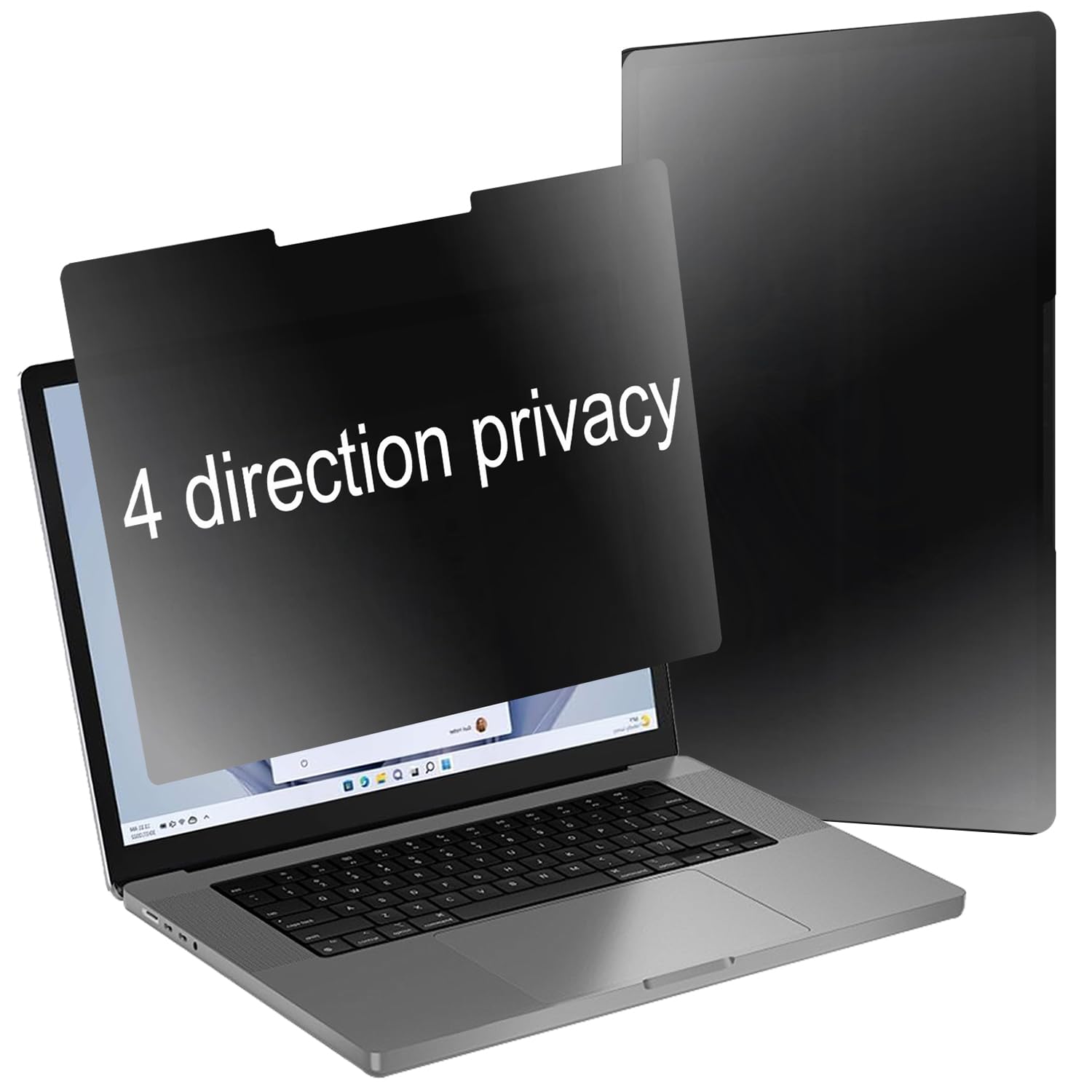 Photo 1 of BWEDXEZ 360 Degree Matte Privacy Screen Protector For Microsoft SurFace Laptop 5/ Laptop 4/ Laptop 3/ Laptop 2/ Laptop 15 inch Anti-Glare Anti-Spy 4 Sides Anti-Peeping Soft Film