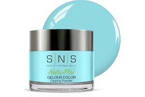 SNS HEALTHY NATURAL NAILS SNS Nail Dip Powder, Color Dipping Powder - Blue Baby Whales (Blue), CS171 - Long-Lasting Nail Color Lasts 14 Days - Odor-Free & No UV Lamp Needed - 1 oz.