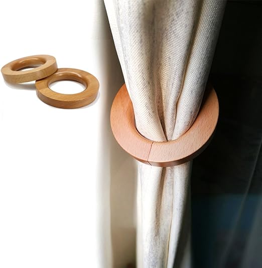 Amazon Com Yixd 2 Pieces Wooden Curtain Tiebacks Classic European